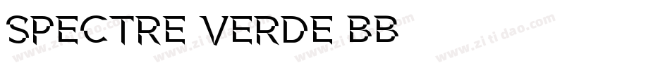 Spectre Verde BB字体转换